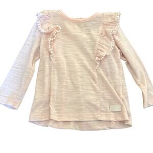 SUPER CUTE pink long sleeved 7 for all mankind girls baby/toddler shirt 18 month